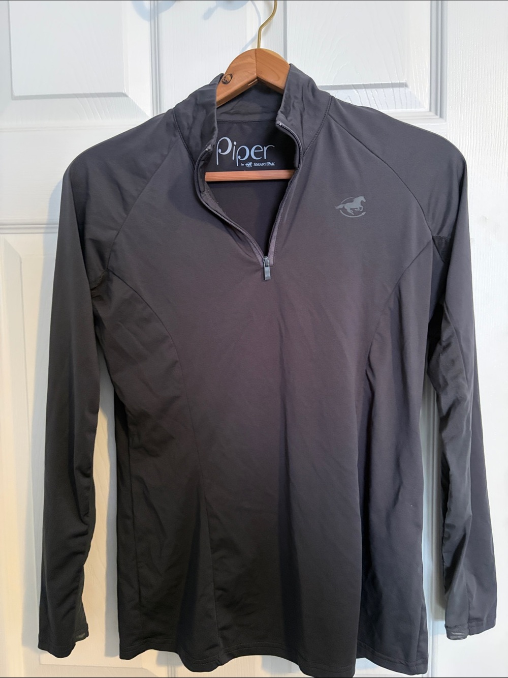 Piper Women’s Charcoal Half-Zip Performance Sun Shirt with Vented Sleeves